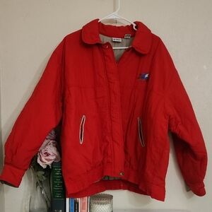 Vintage Koret Jacket Windbraker Red Ski Jacket Weather-Resistant Relaxed Fit